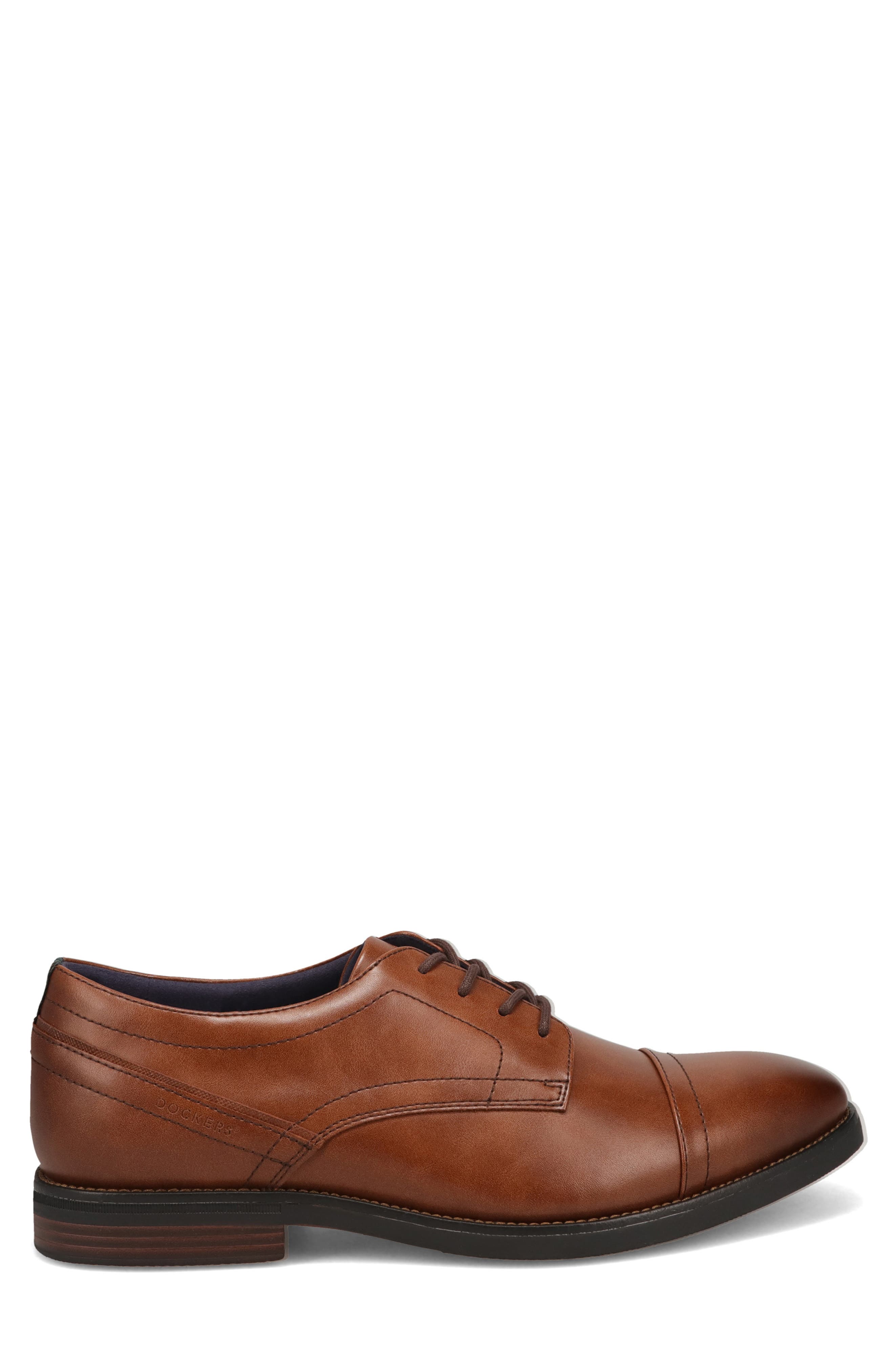 Boden Faux Leather Cap Toe Oxford, Alternate, color, COGNAC