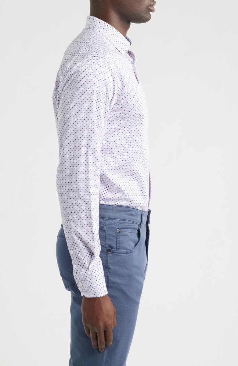 Johnston & Murphy Logan Print Button-Up Shirt, Alternate, color,