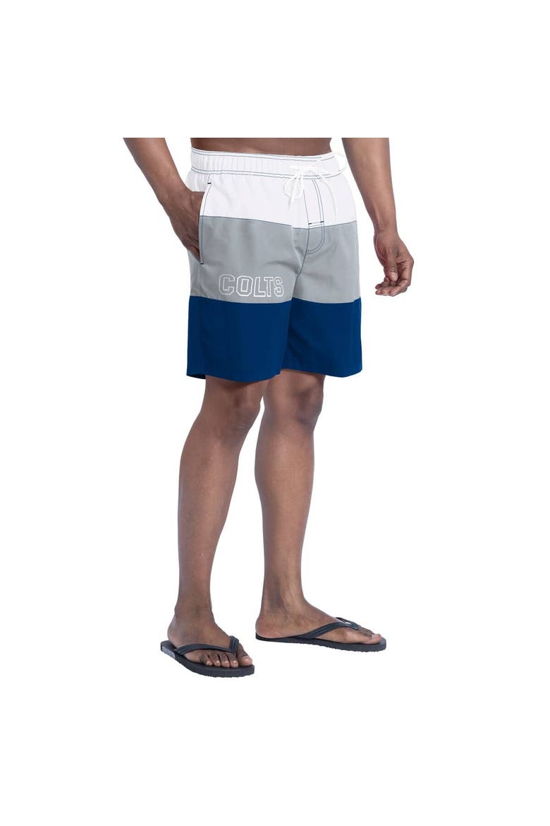 Men's G-III Sports by Carl Banks  Royal/Gray Indianapolis Colts Sunrise Volley Swim Shorts, Alternate, color, Royal