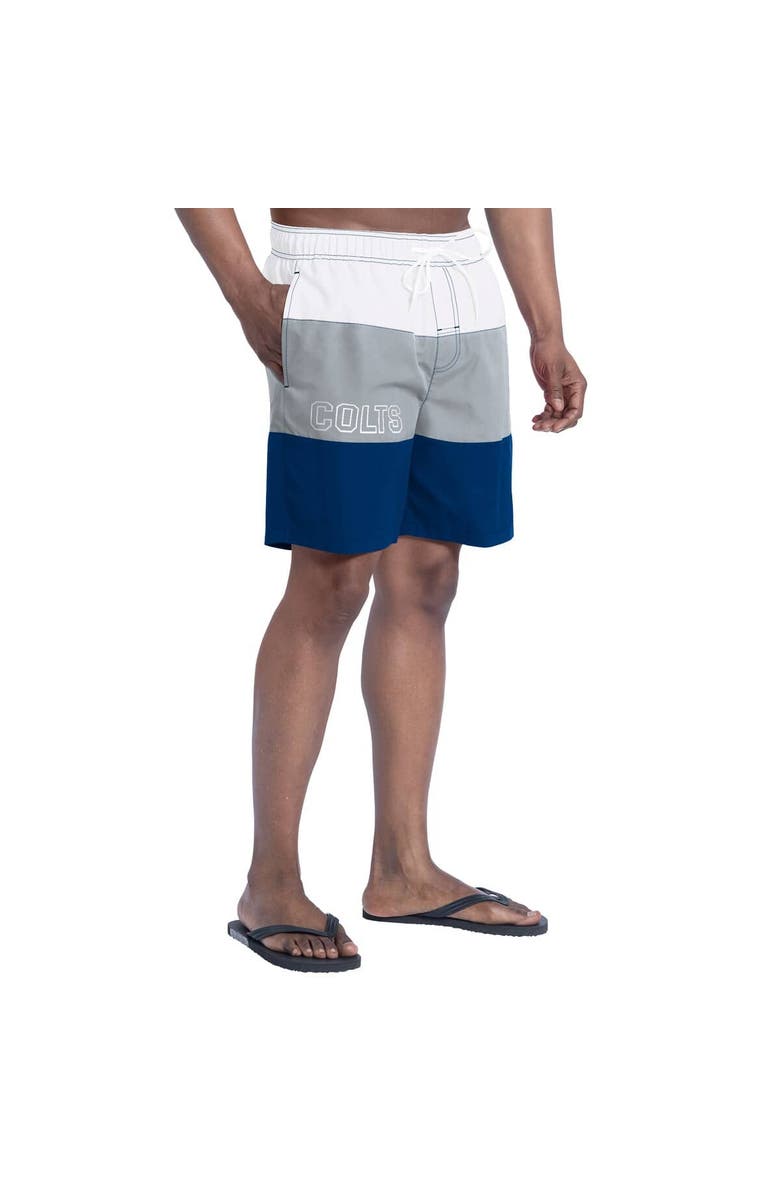 G-III SPORTS BY CARL BANKS Men's G-III Sports by Carl Banks  Royal/Gray Indianapolis Colts Sunrise Volley Swim Shorts, Alternate, color, Royal