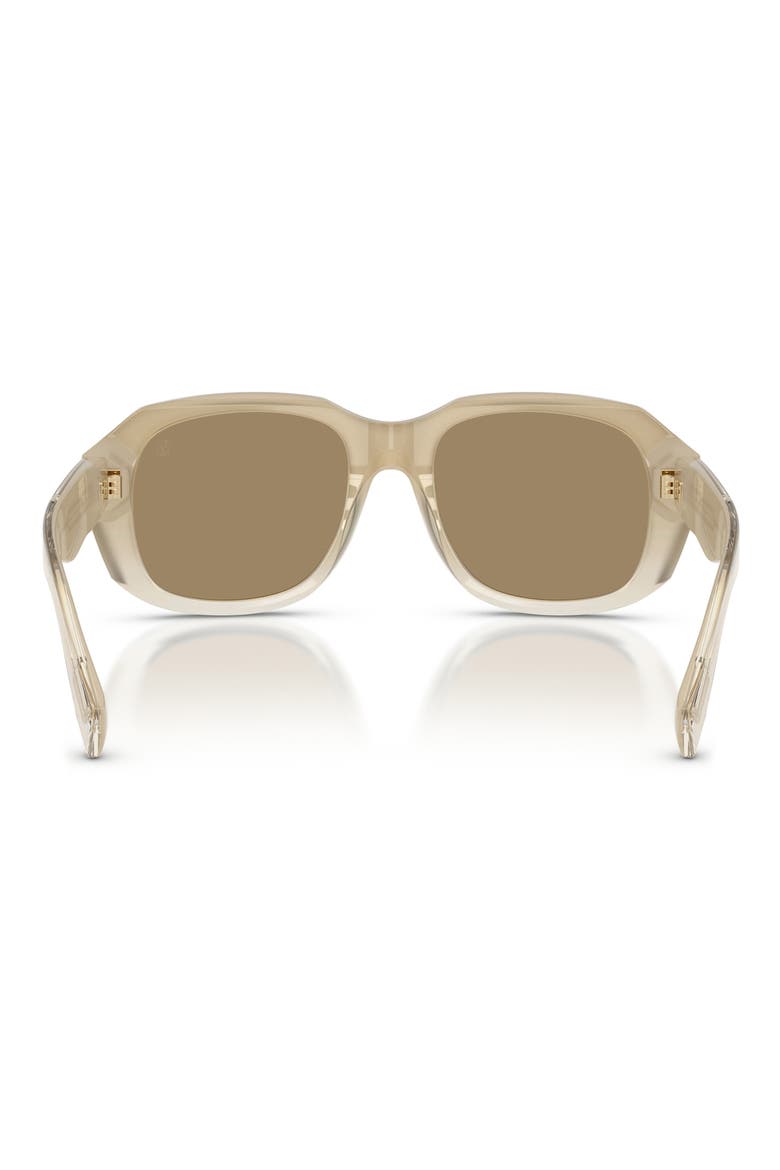 Demetra 53mm Square Sunglasses, Alternate, color, HAZELNUT