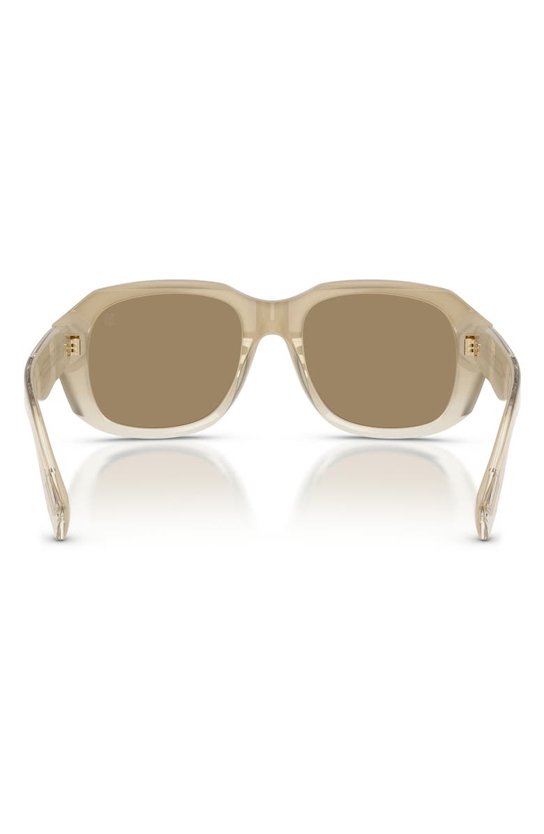 Brunello Cucinelli Demetra 53mm Square Sunglasses, Alternate, color, Hazelnut