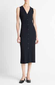 Sleeveless Rib Midi Dress