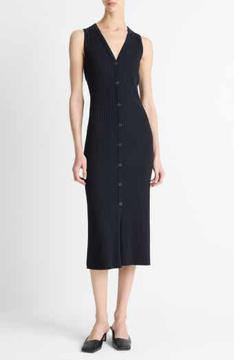 Sleeveless Rib Midi Dress