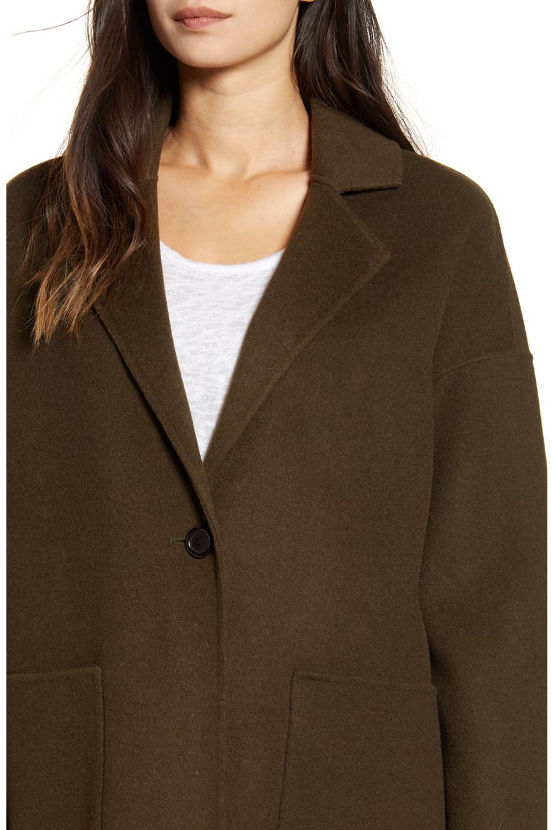 Everest Longline Coat, Alternate, color, OLIVE