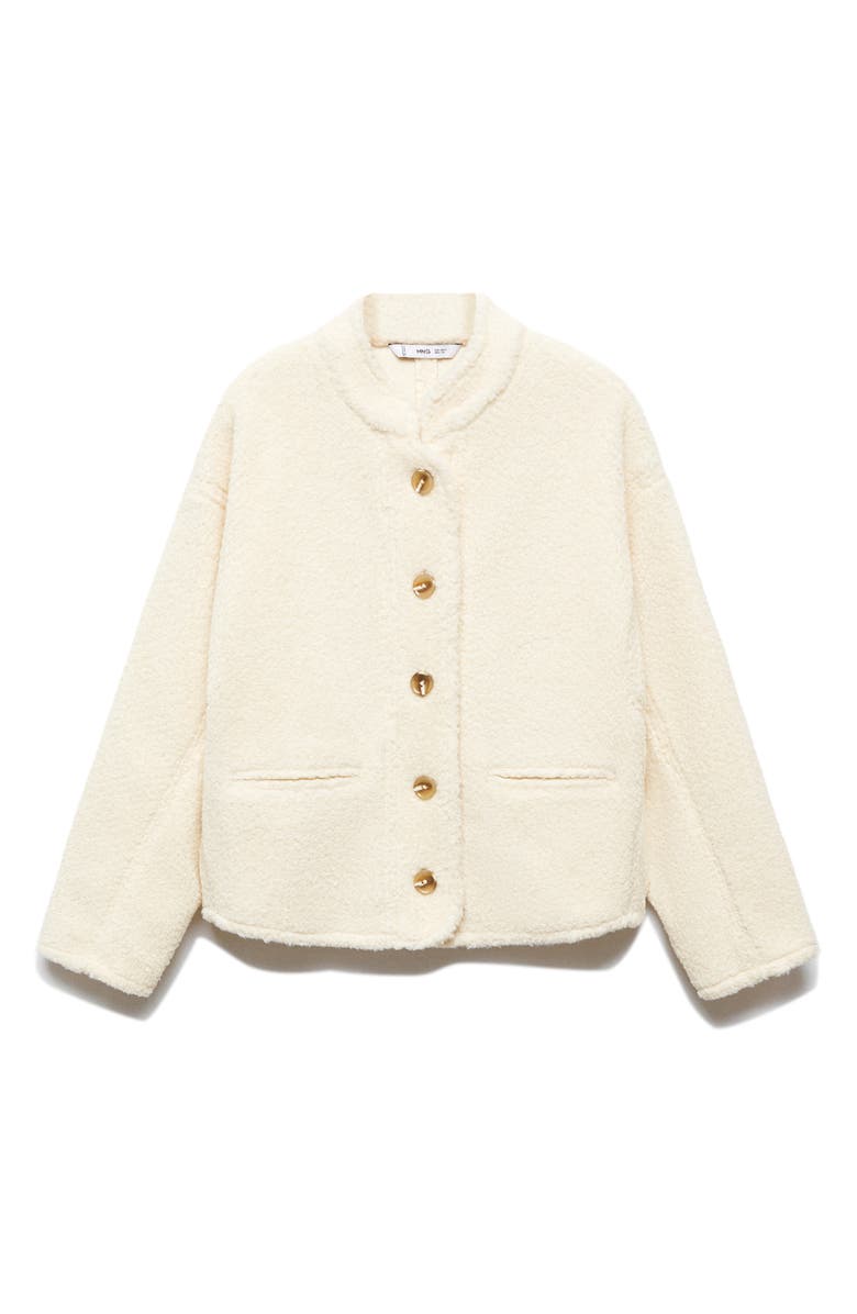 MANGO High Pile Fleece Jacket, Alternate, color,