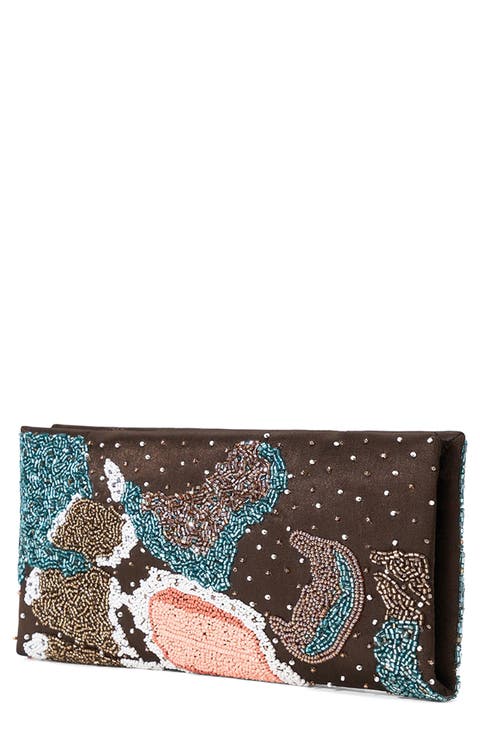 Muse Butterfly Beaded Clutch