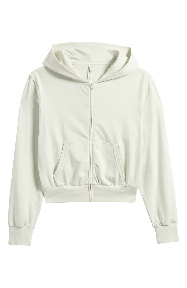 Cotton Jersey Zip-Up Hoodie