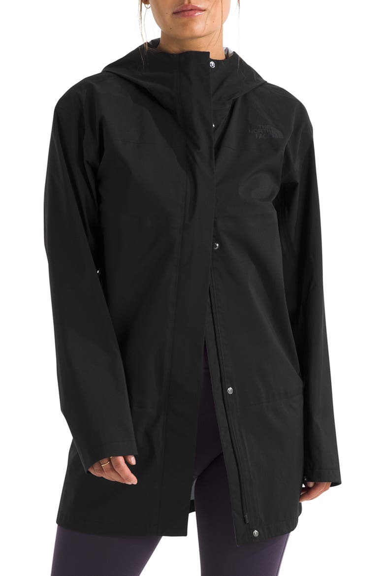 Voyage Rain DRYVENT™ 3L Hooded Parka, Main, color, TNF BLACK