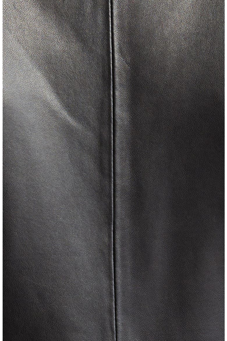 Tamara Leather Vest, Alternate, color, BLACK