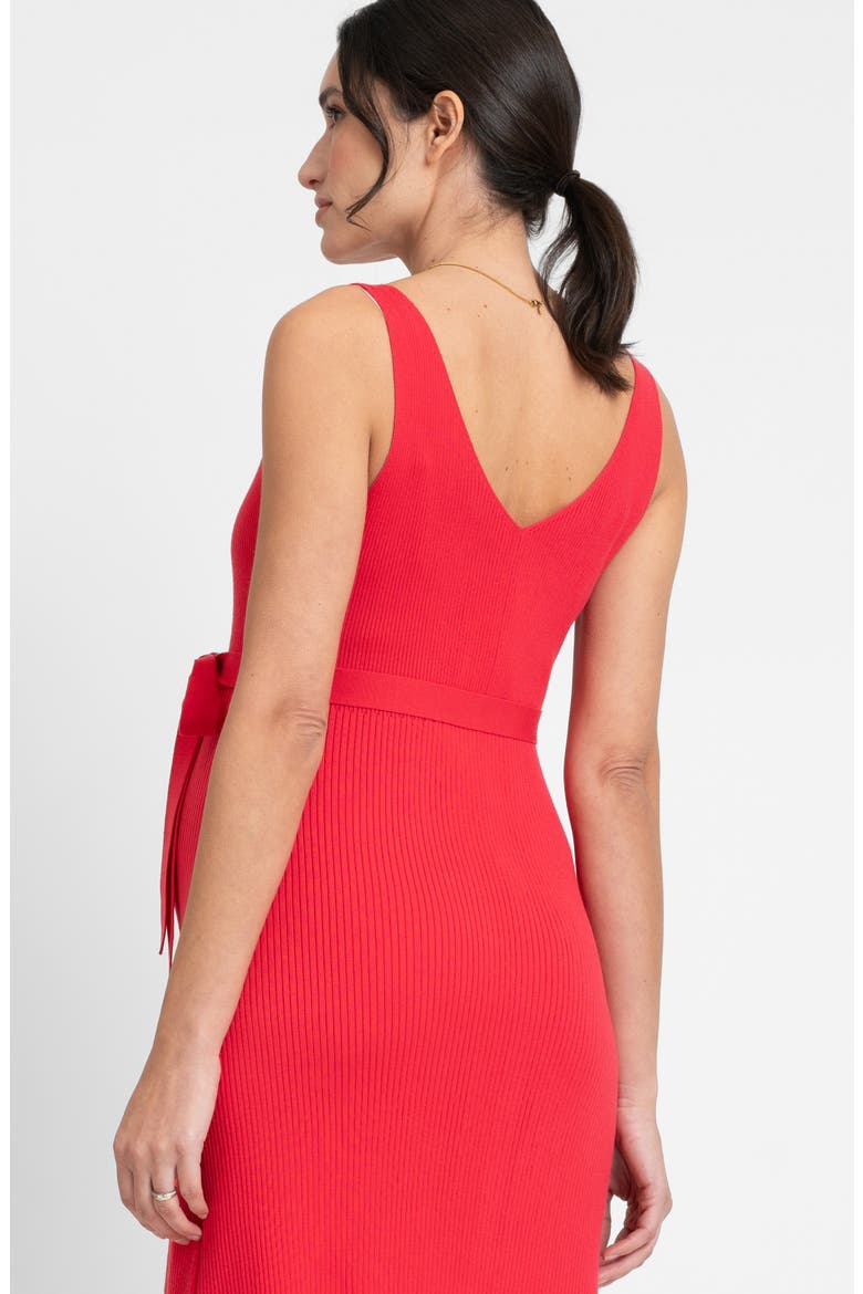 Rib Maternity/Nursing Midi Sweater Dress, Alternate, color, RASPBERRY