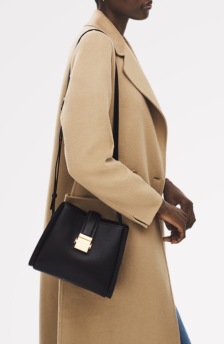 Radley Sloane Mews Leather Crossbody Bag, Alternate, color, Black