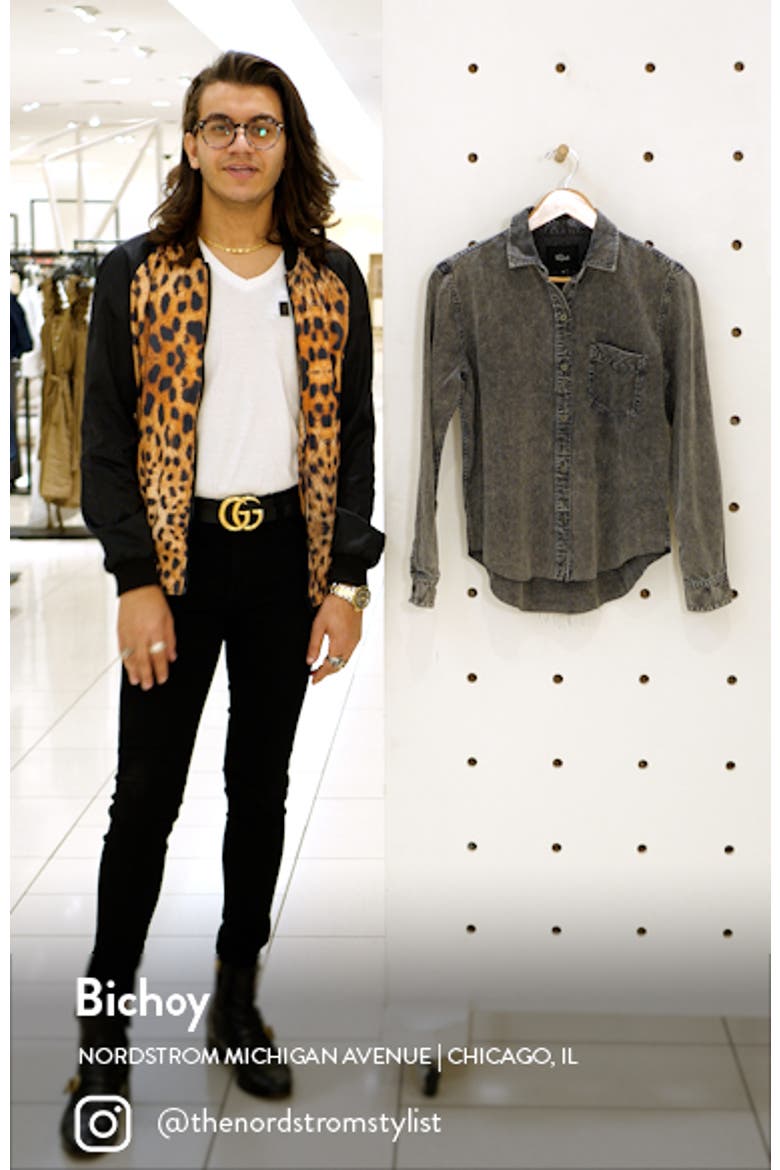 Ingrid Raw Hem Long Sleeve Button-Up Shirt video