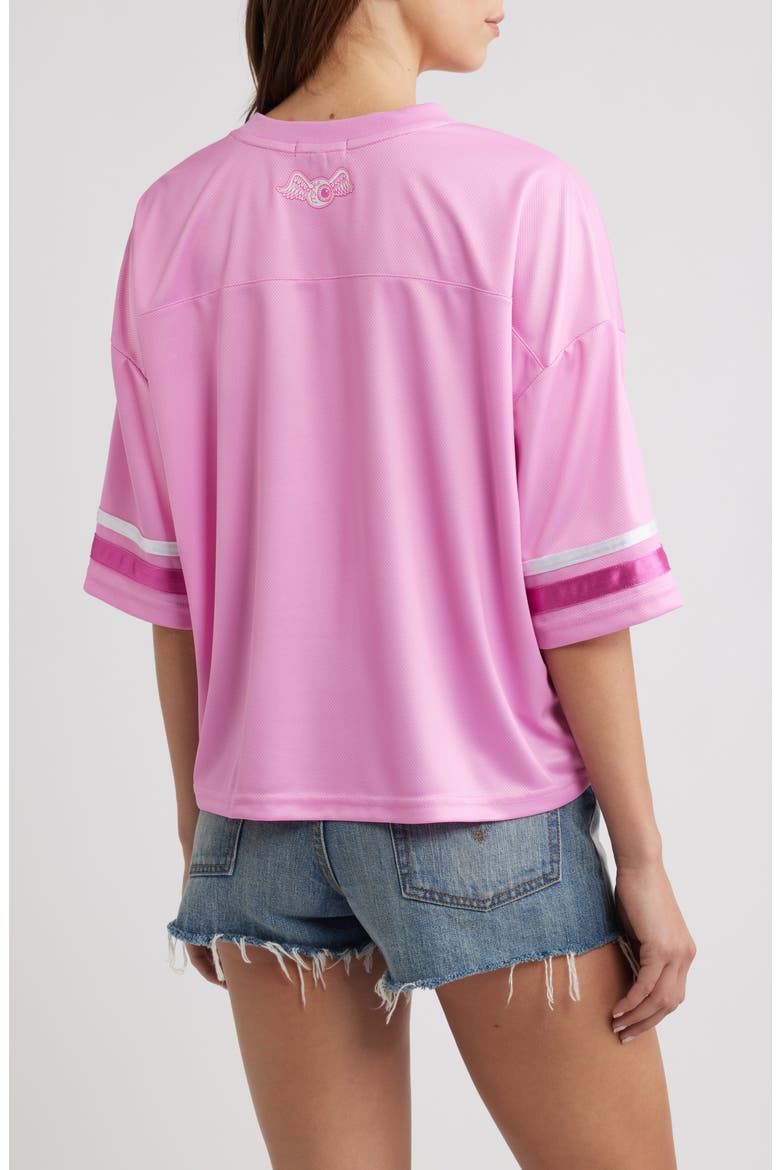 Cropped Football Jersey, Alternate, color, BEGONIA PINK