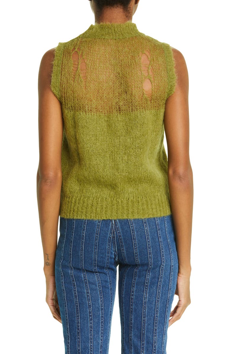 Paloma Wool Tranquilito Mixed Stitch Mohair & Alpaca Blend Sweater Vest, Alternate, color,