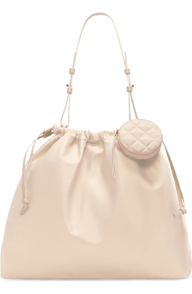 MZ Wallace Waverly Nylon Shoulder Bag, Main, color, Buff