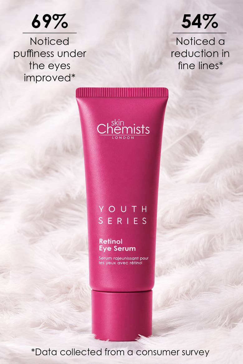 Youth Series Retinol & Bakuchiol Eye Serum 15ml for Fine Lines & Wrinkles, Loss of Firmness, Alternate, color, White