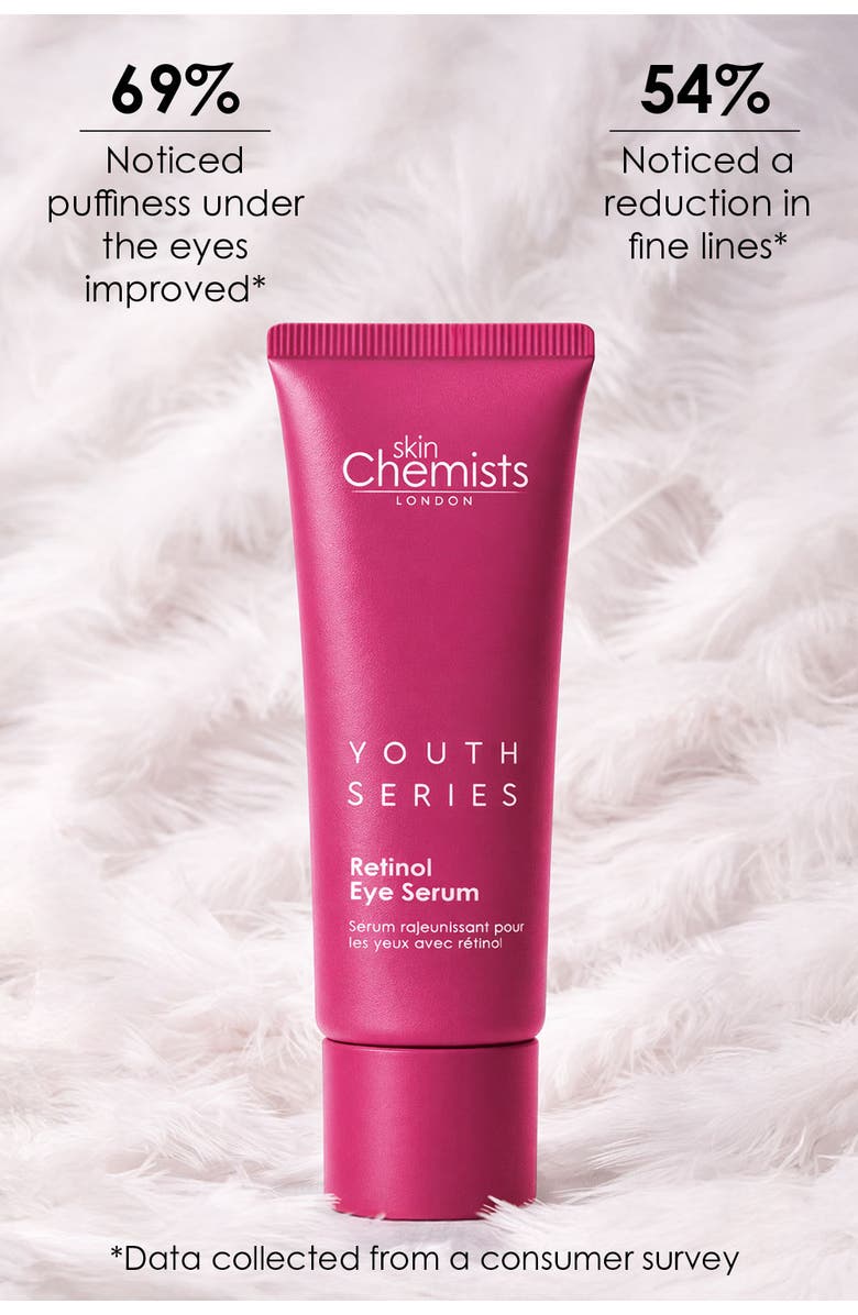 SKINCHEMISTS Youth Series Retinol & Bakuchiol Eye Serum 15ml, Alternate, color, White