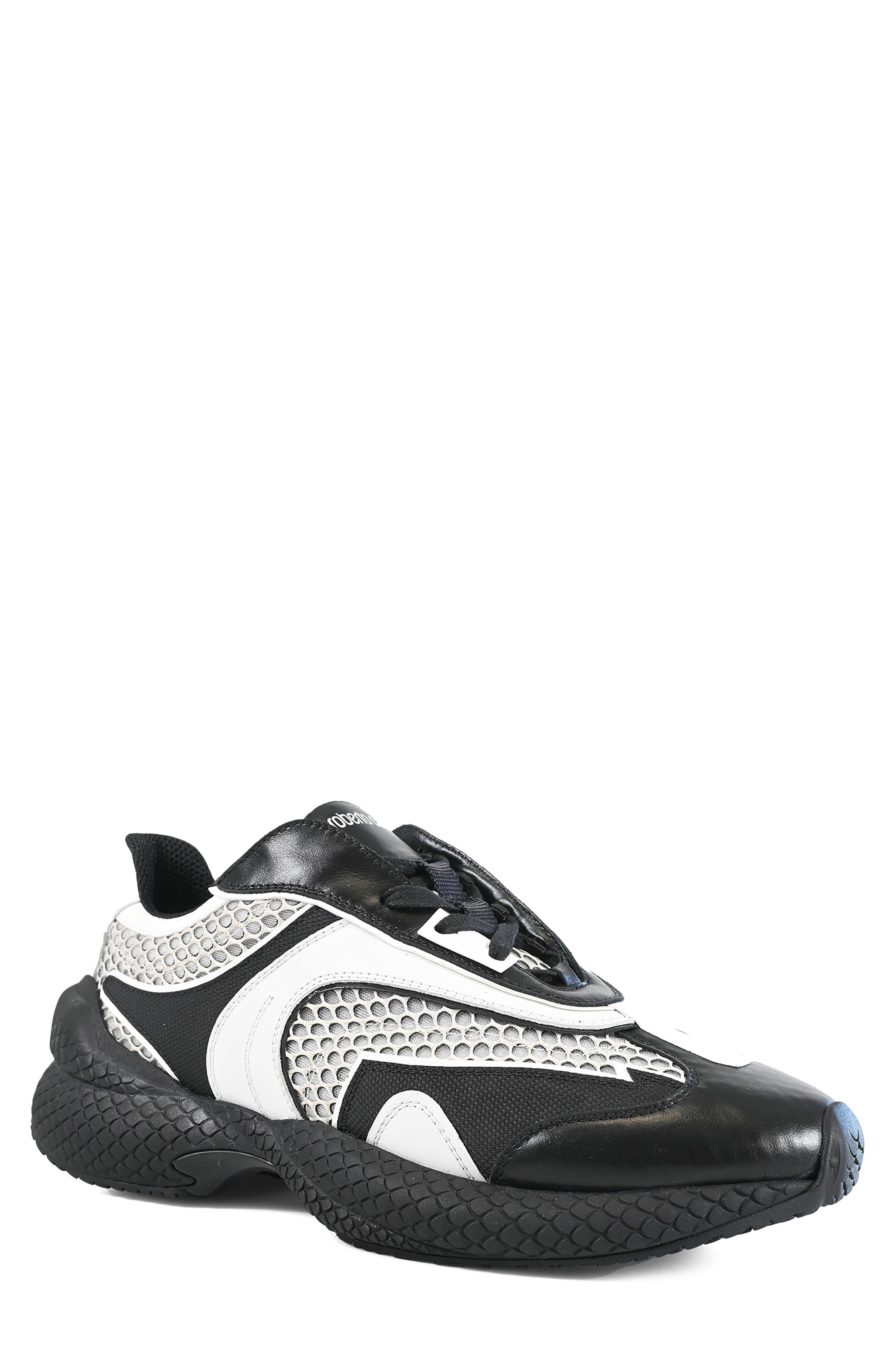 Roberto Cavalli Lace-Up Running Sneaker, Main, color, 
