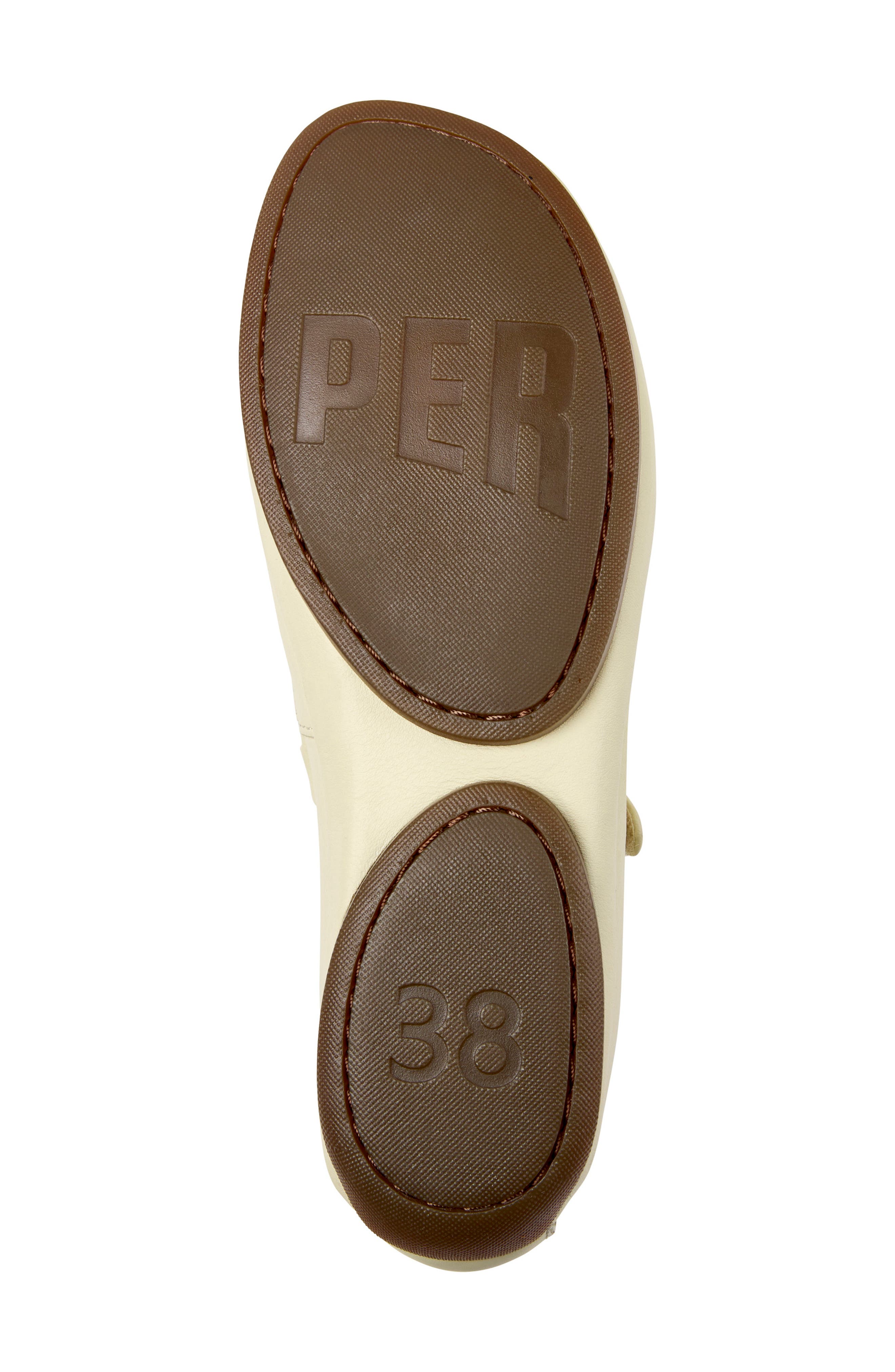 Right Nina Mary Jane Flat, Alternate, color, LIGHT BEIGE