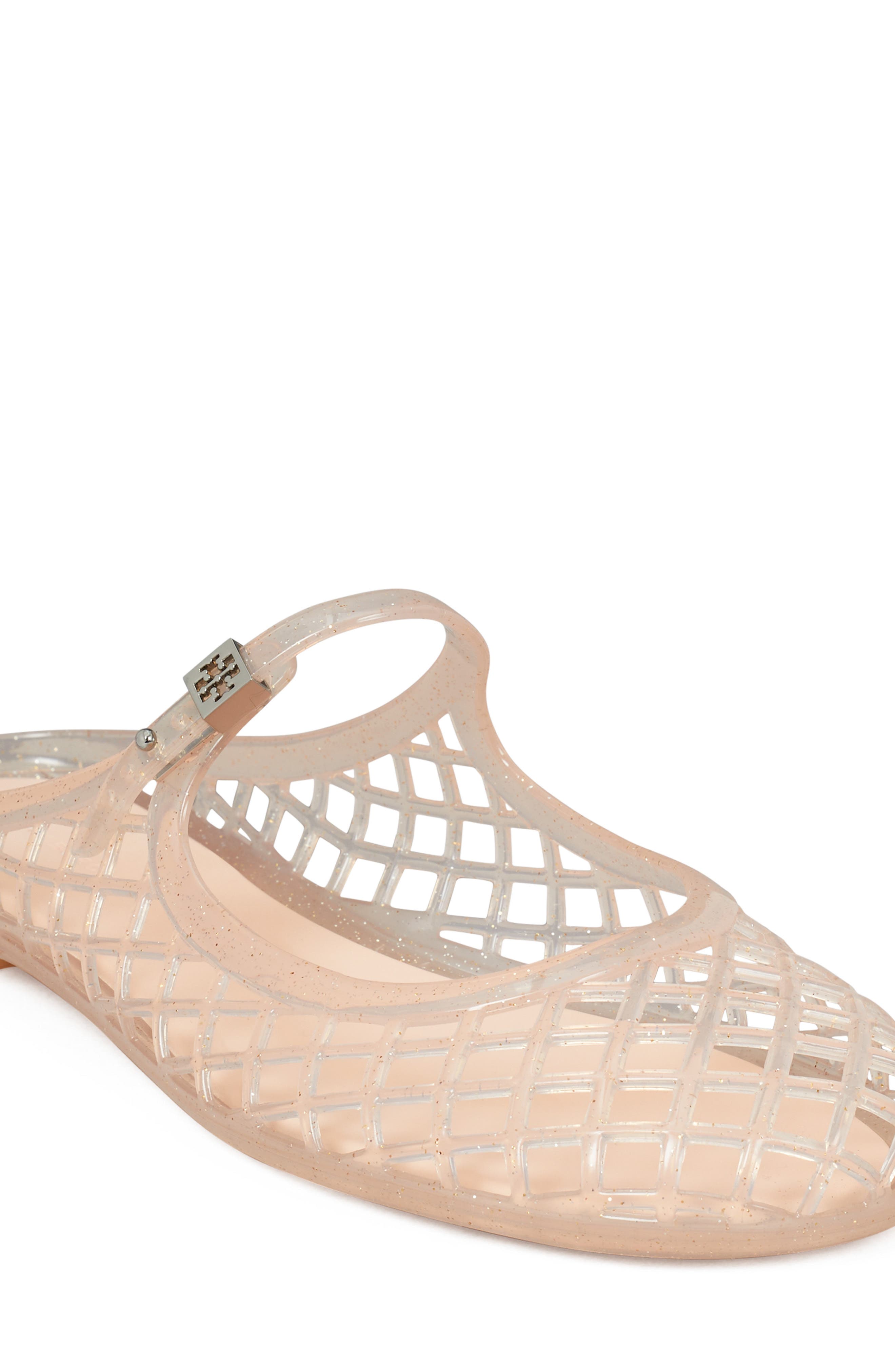 Mellow Mary Jane Jelly Mule, Alternate, color, SOFT PINK GLITTER / SILVER