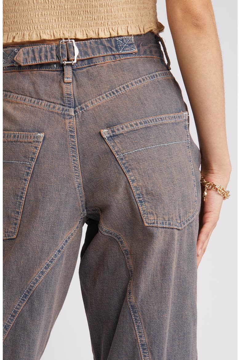 Logan Tinted Baggy Jeans, Alternate, color, PURPLE