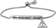 HARRY POTTER Always Bracelet for Women with Deathly Hallows Charm