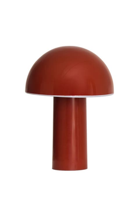 Celia 10" Portable Touch-Controlled Outdoor Patio Mushroom Table Lamp