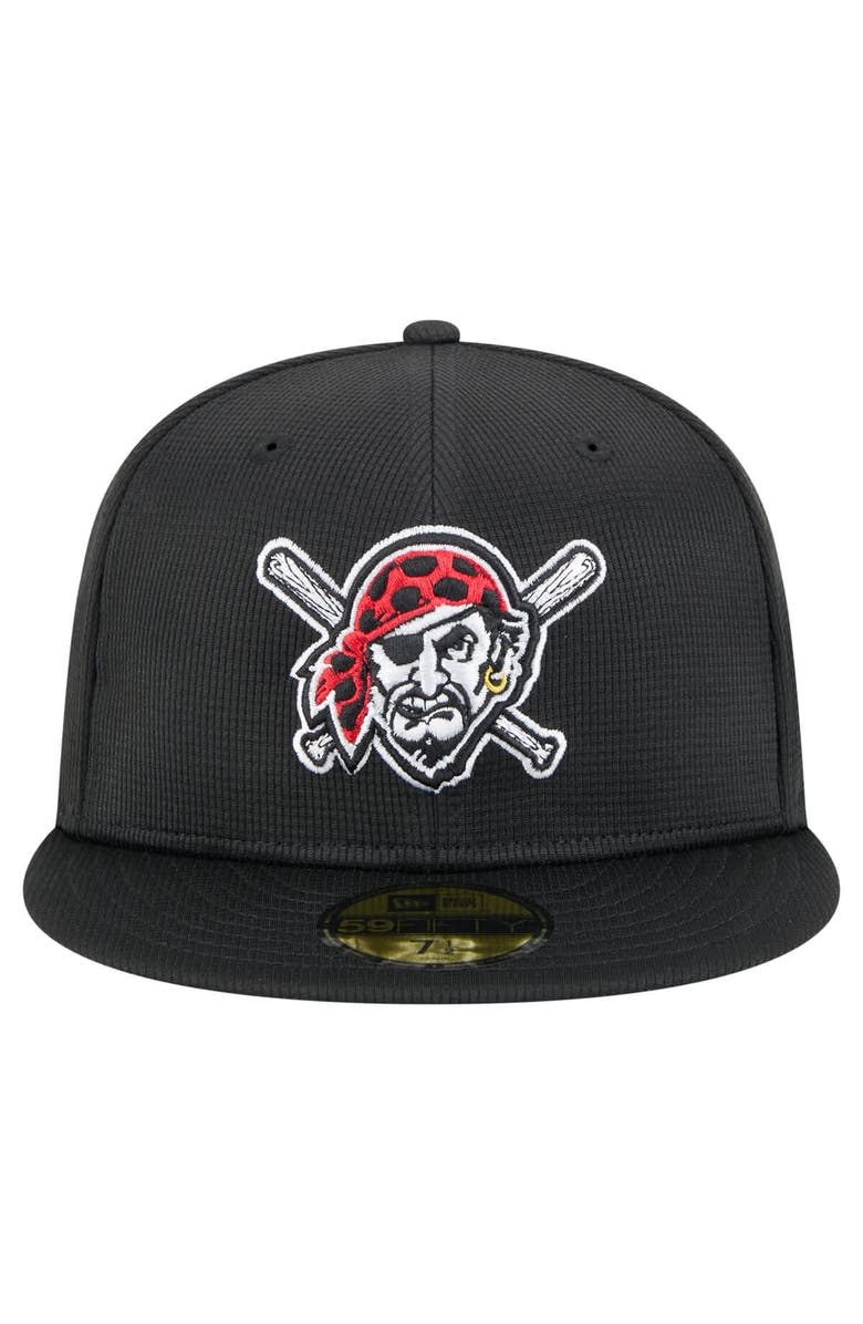 New Era Men's New Era  Black Pittsburgh Pirates 2025 Spring Training 59FIFTY Fitted Hat, Alternate, color, 