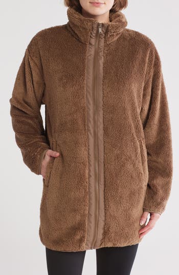 Z by Zella Faux Shearling Longline Jacket | Nordstromrack Z by Zella Faux Shearling Longline Jacket | Nordstromrack