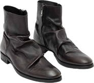 John Varvatos Morrison Sharpei Slouchy Reptile Embossed Boot