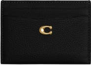 COACH Essential Pebble Leather Card Case