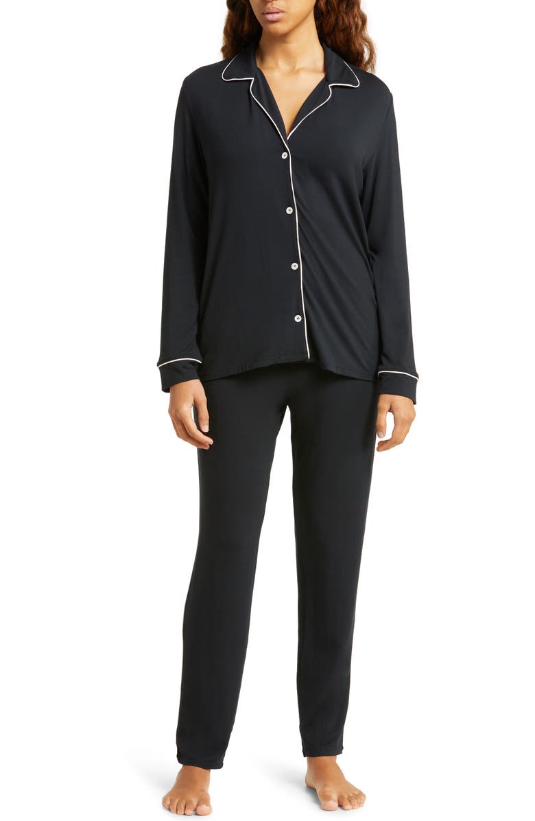 Eberjey Gisele Slim Jersey Knit Pajamas, Main, color, 