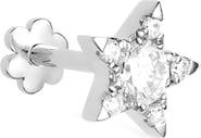 MARIA TASH Diamond Star Threaded Stud Earring