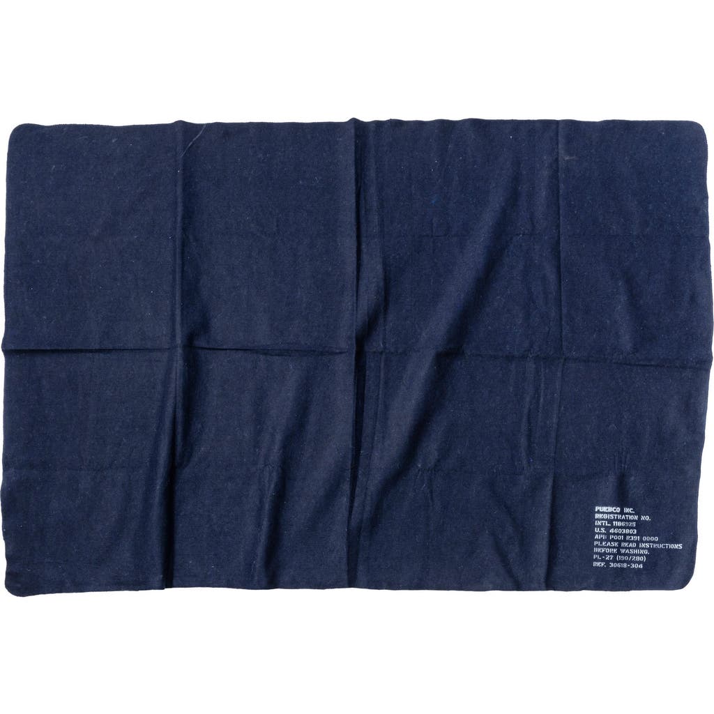 Puebco Felted Blanket In Navy Blue