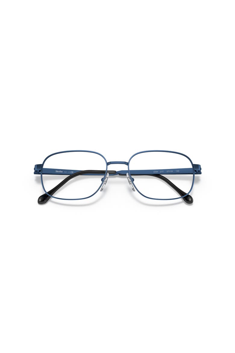 57mm Rectangle optical glasses, Alternate, color, Blue