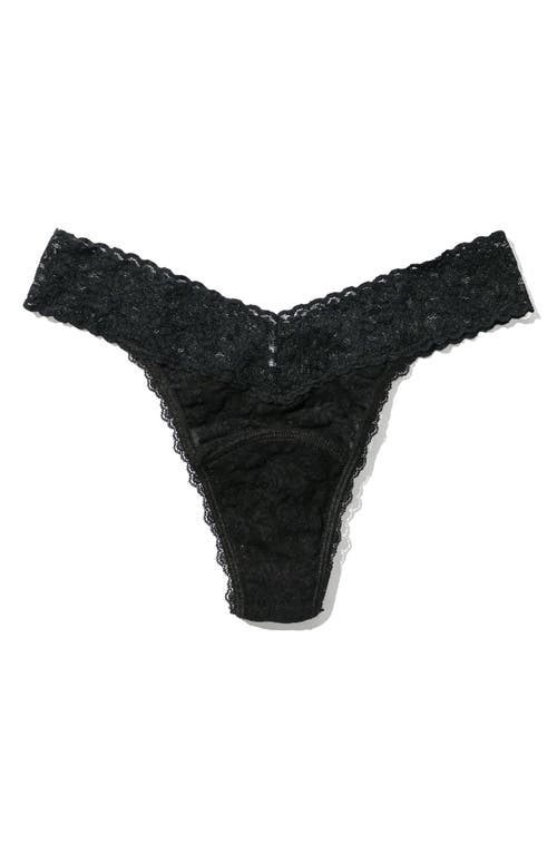 Hanky Panky Signature Lace® Leakproof Original Rise Thong In Black