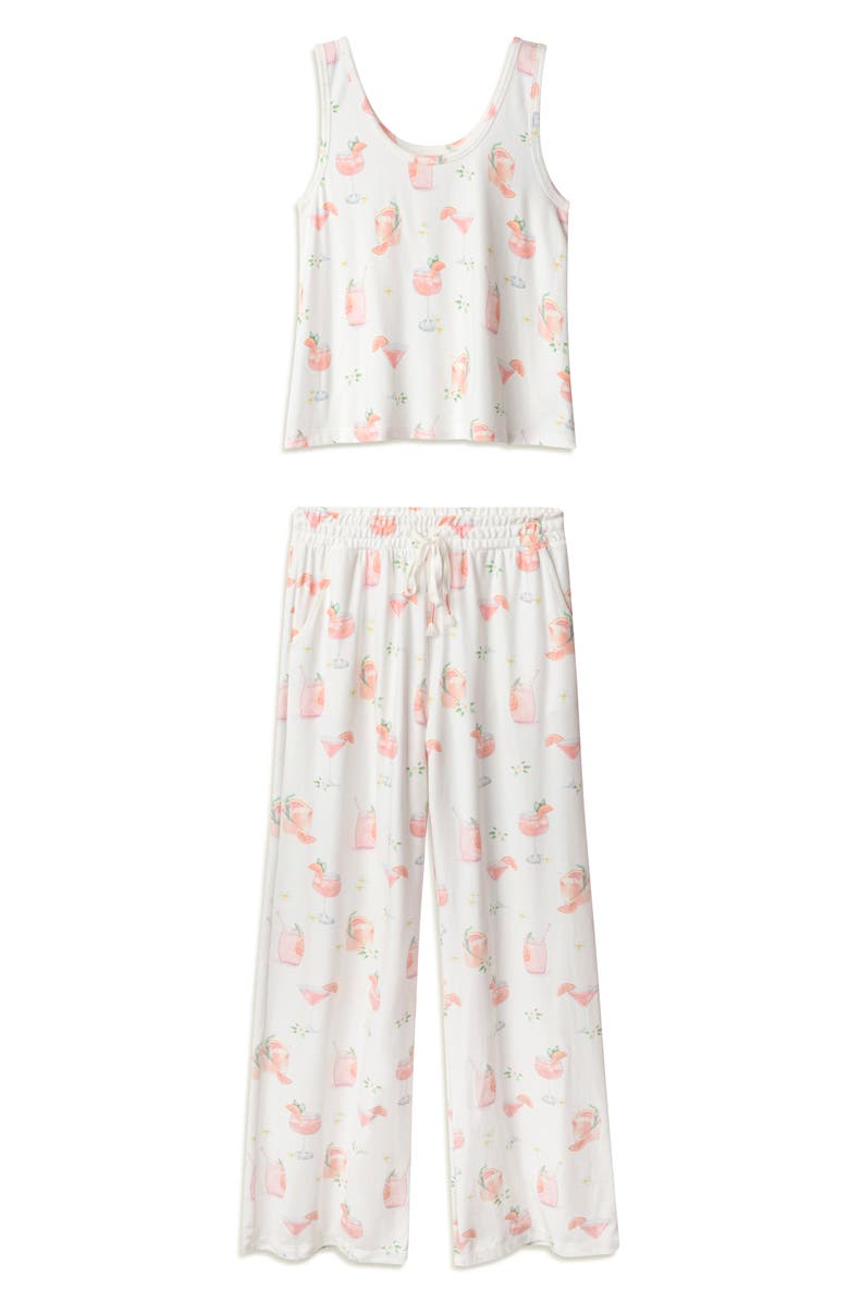 PJ Salvage Paloma Mama Jersey Pajamas, Alternate, color, Ivory