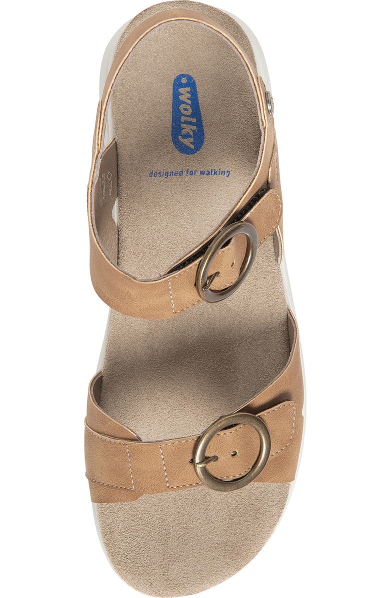 Wolky Voyage Ankle Strap Sandal, Alternate, color, Tan