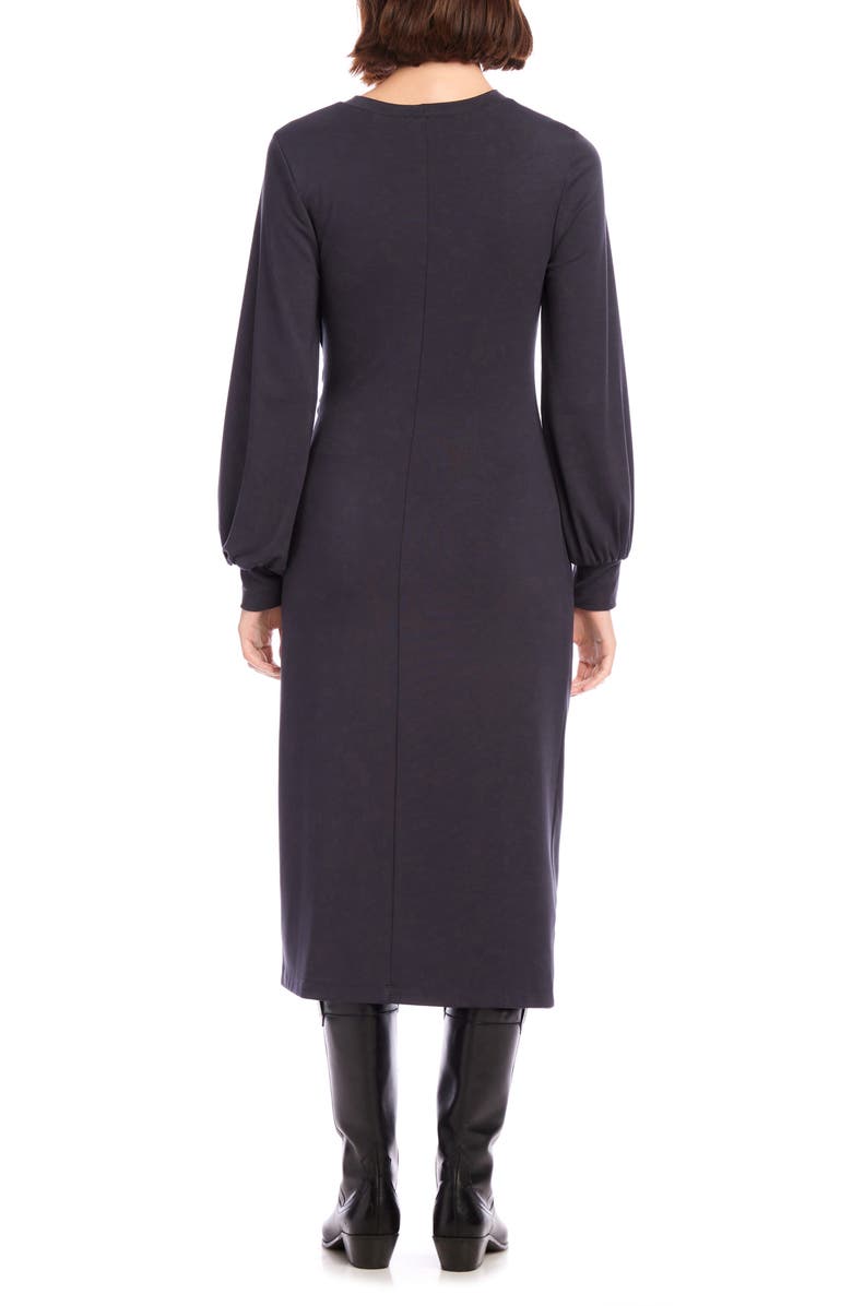 FIFTEEN TWENTY Addie Side Knot Long Sleeve Midi Dress, Alternate, color, 