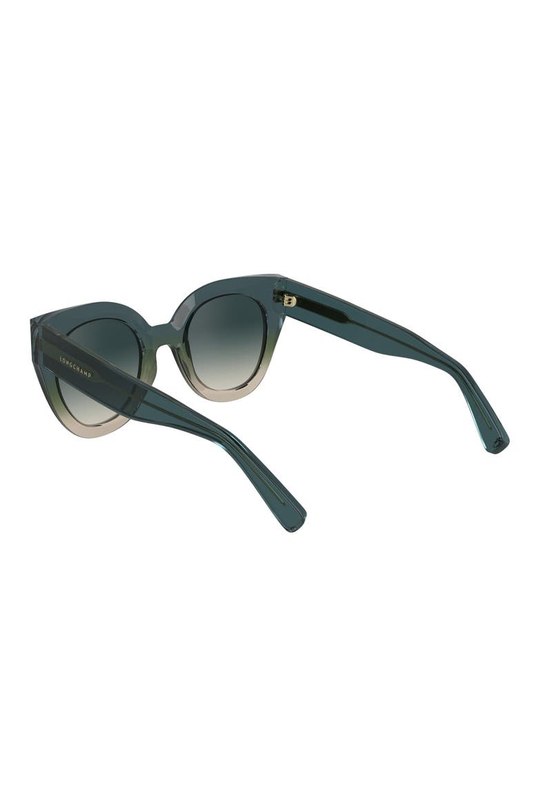 Heritage 49mm Small Round Sunglasses, Alternate, color, TRANSPARENT GRADIENT BLUE/BEIG