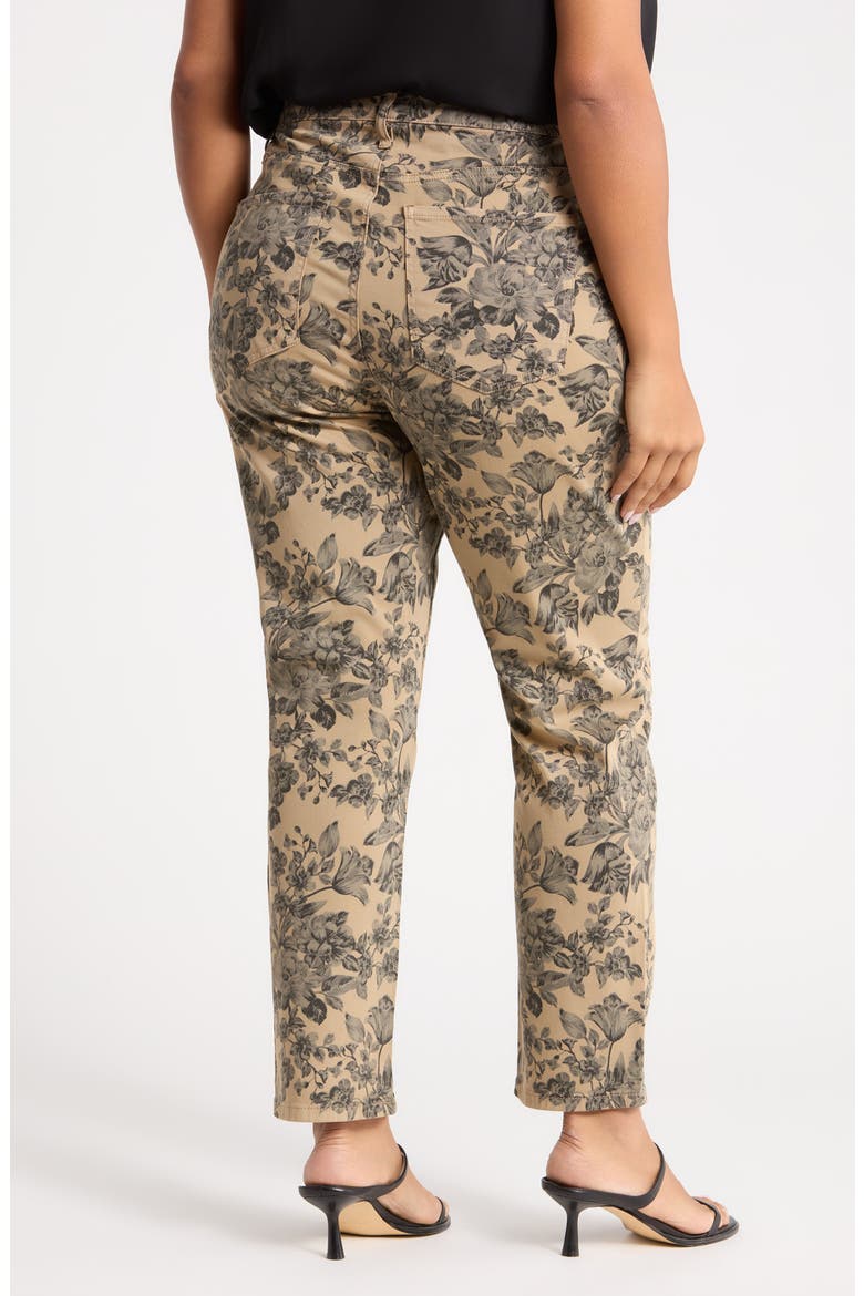 Blair High Waist Straight Leg Jeans, Alternate, color, SAND