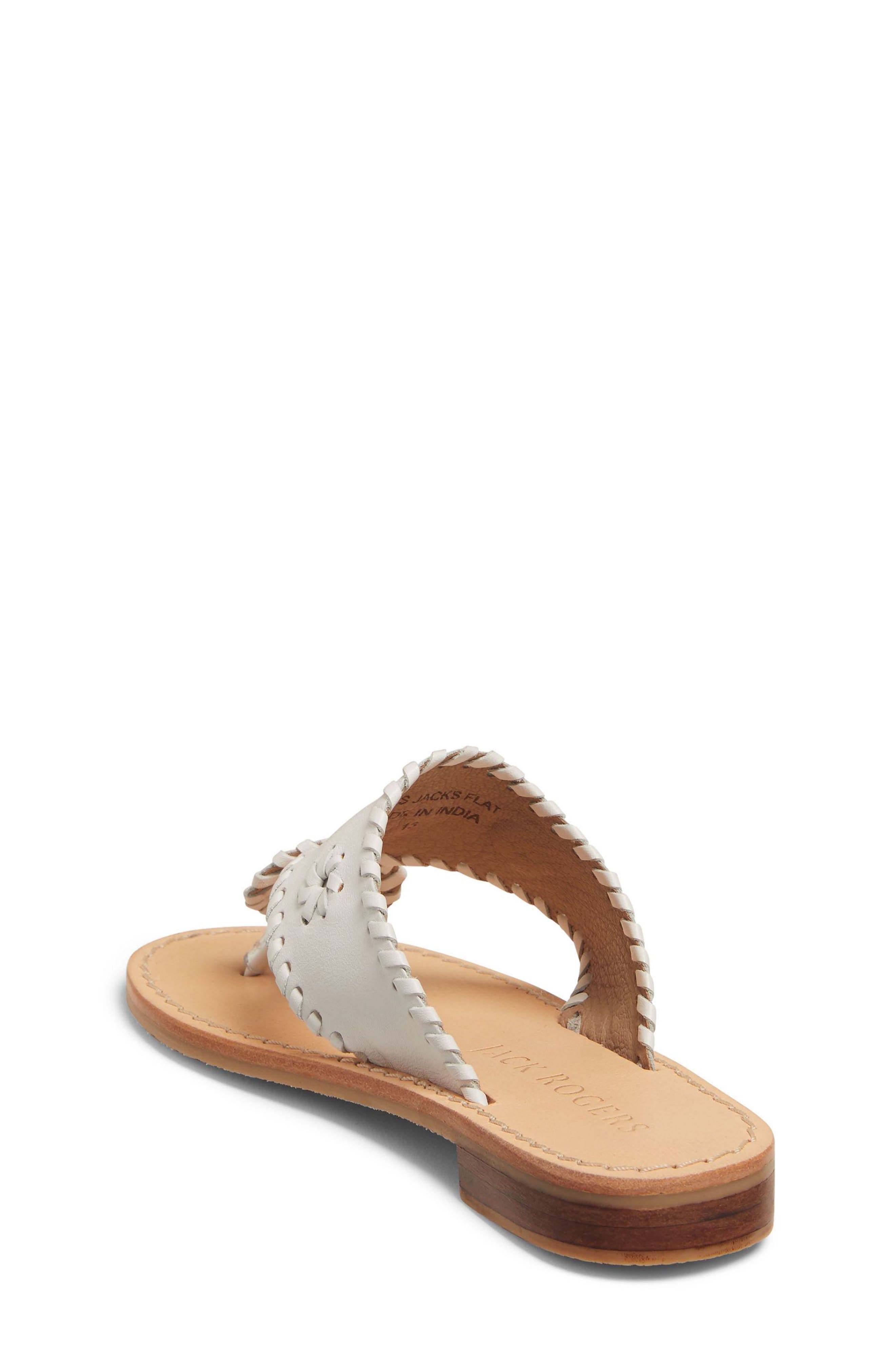 Kids' Jack Flip Flop, Alternate, color, WHITE