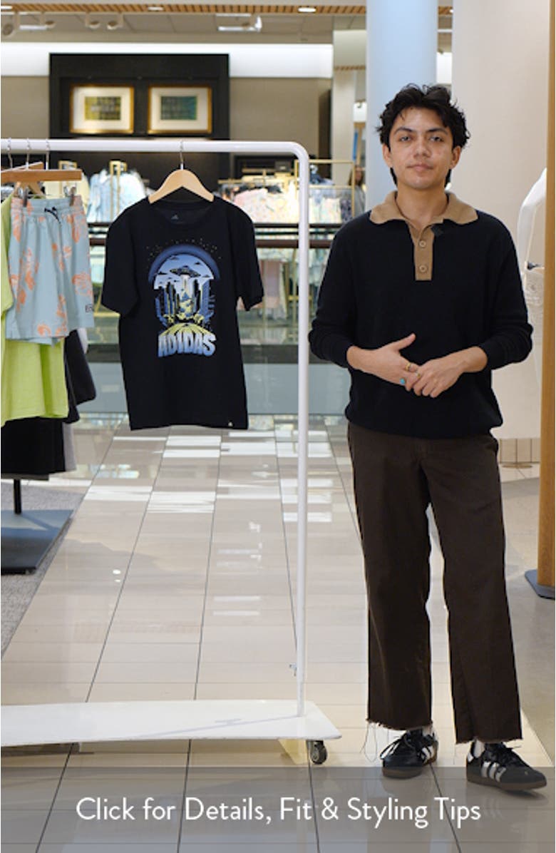 Kids' Glow in the Dark Space City Graphic T-Shirt, sales video thumbnail