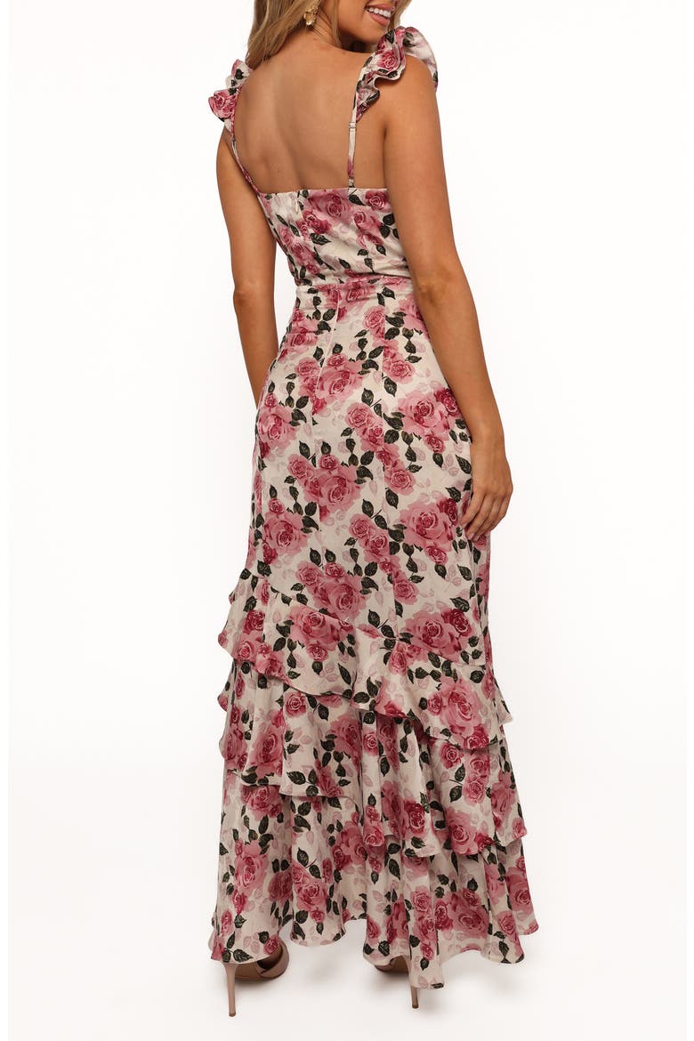 Zanie Floral Chiffon Maxi Dress, Alternate, color, ROSE PINK
