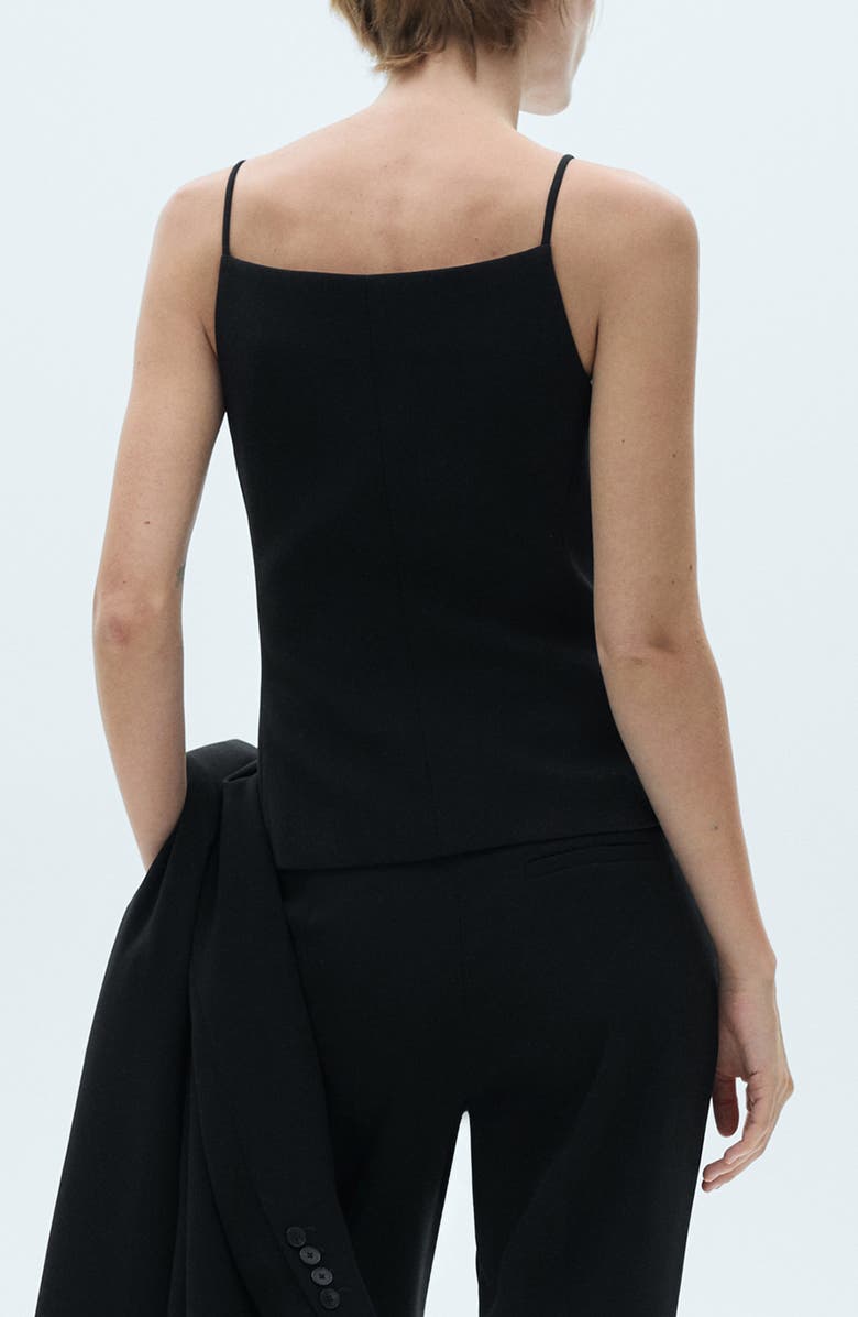 MANGO Button-Front Top, Alternate, color,