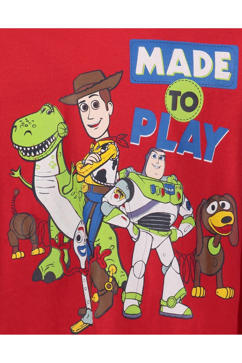 Toy Story 2-Piece Long Sleeve T-Shirts, Alternate, color, Toy Story Red Grey