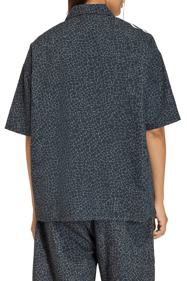 AOP Short Sleeve Shirt, Alternate, color, BLACK/ GREY SIX