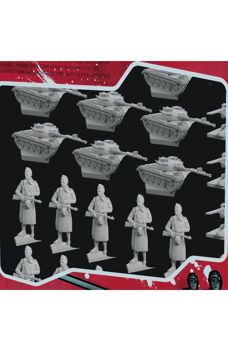 Mighty Boards Days & Nights Red Army Expansion Card Pack Add On 28 Miniatures, Alternate, color, Multicolored