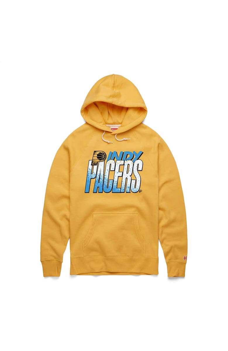 Homage Unisex Homage Gold Indiana Pacers Hometown Edition Tri-Blend Raglan Pullover Hoodie, Alternate, color, 